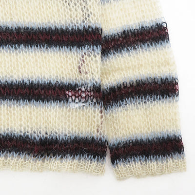 【SUGARHILL/シュガーヒル】<br>MOHAIR STRIPE PULLOVER <br>2411300603