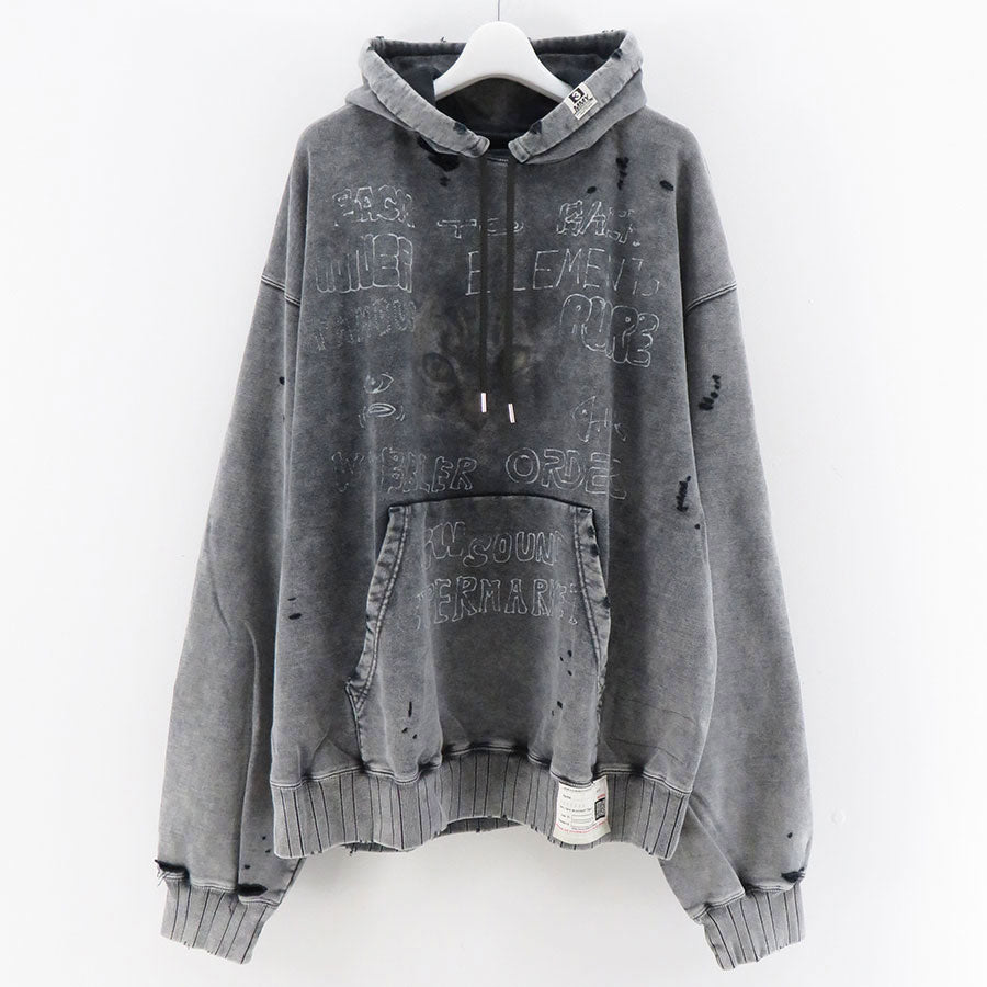 【Maison MIHARA YASUHIRO】<br>BLEACHED HOODIE <br>A13HD551