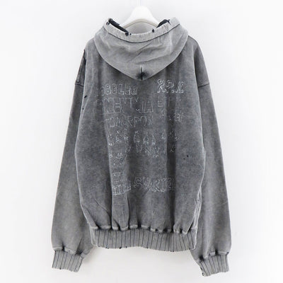 【Maison MIHARA YASUHIRO】<br>BLEACHED HOODIE <br>A13HD551