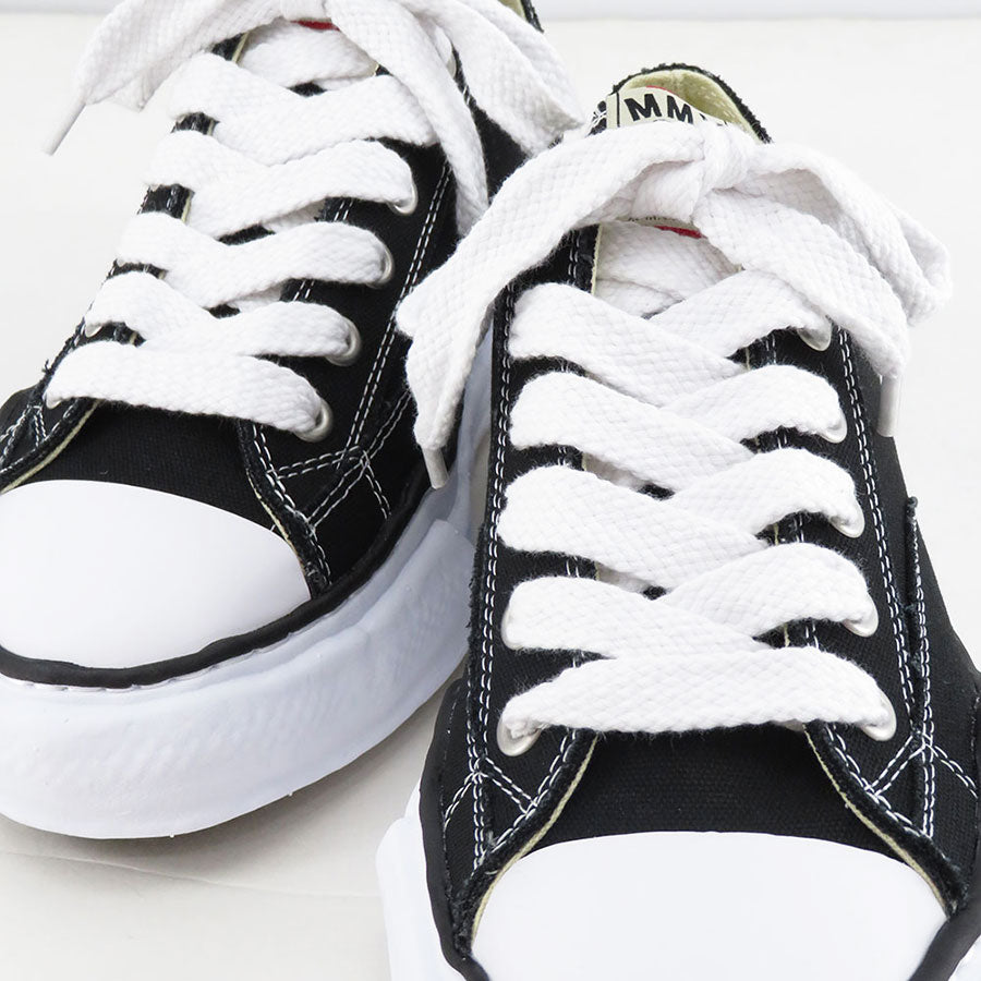 【Maison MIHARA YASUHIRO】<br>"PETERSON" OG Sole Canvas Low-top Sneaker (BLACK) <br>A01FW702