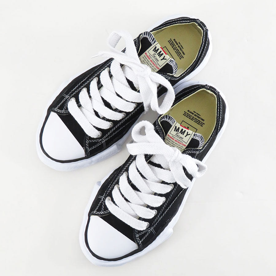 【Maison MIHARA YASUHIRO】<br>"PETERSON" OG Sole Canvas Low-top Sneaker (BLACK) <br>A01FW702