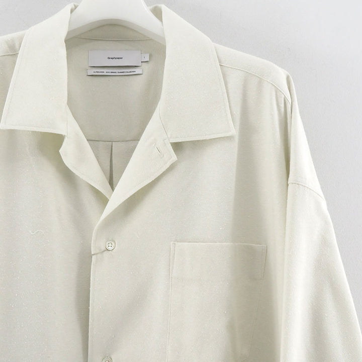 Graphpaper/グラフペーパー】Silk Noil Viscose Sleeping Shirt Graphpaper/グラフペーパー】Silk Noil Viscose Sleeping Shirt