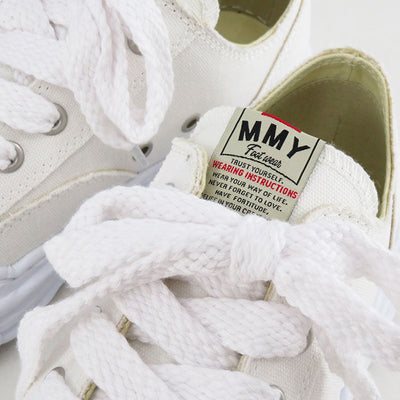 【Maison MIHARA YASUHIRO】<br>"HANK" OG Sole Canvas Low-top Sneaker (WHITE)<br>A05FW702