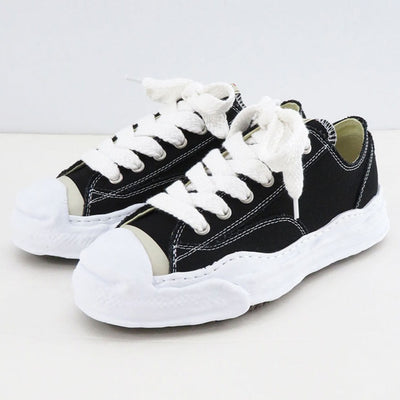 【Maison MIHARA YASUHIRO】<br>"HANK" OG Sole Canvas Low-top Sneaker (BLACK)<br>A05FW702