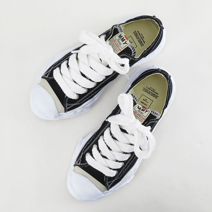 【Maison MIHARA YASUHIRO】<br>"HANK" OG Sole Canvas Low-top Sneaker (BLACK) <br>A05FW702