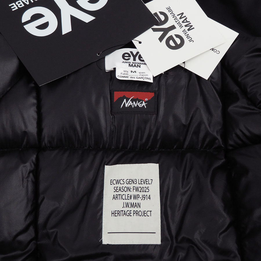 【eYe JUNYA WATANABE MAN】<br>ウールサージ撥水加工 NANGA LEVEL 7 ダウンジャケット <br>WP-J914-100