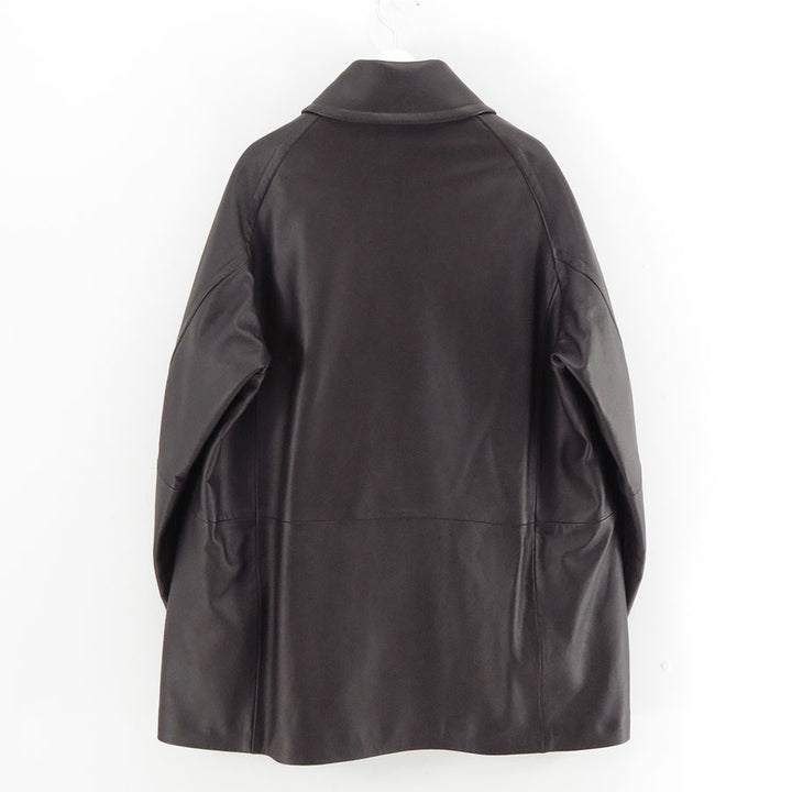 MAATEE&SONS/マーティーアンドサンズ】LEATHER HALF COAT 裏カシミア