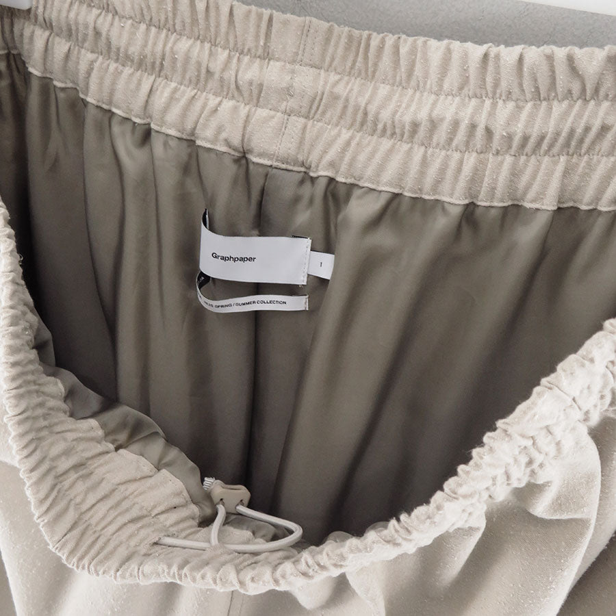 Graphpaper/グラフペーパー】Silk Noil Viscose Sleeping Easy Pants 