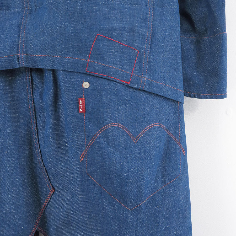 【JUNYA WATANABE MAN】<br>綿麻デニム Levi's Wネームコート <br>WN-C201-051