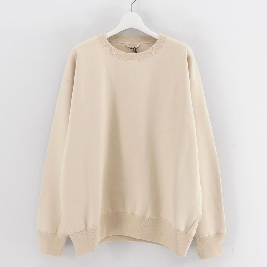 【11/21からポイント10%還元】<br>【AURALEE/オーラリー】<br>SMOOTH SOFT BD SWEAT P/O <br>A25AP02TU