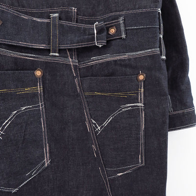 【JUNYA WATANABE MAN】<br>綿麻デニム Levi's Wネームコート <br>WN-C203-051