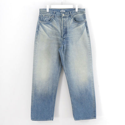 【11/21からポイント10%還元】<br>【AURALEE/オーラリー】<br>SELVEDGE FADED HEAVY DENIM WIDE PANTS <br>A25AP03DH