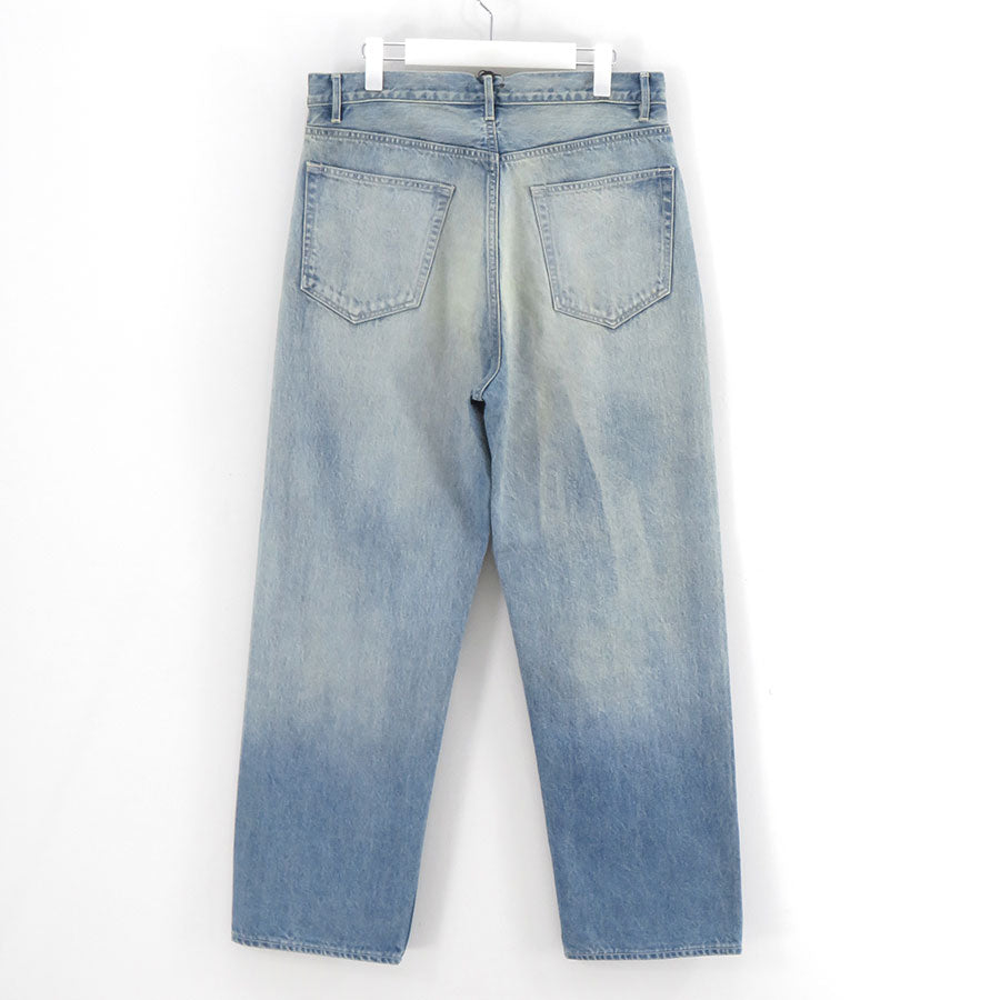 【11/21からポイント10%還元】<br>【AURALEE/オーラリー】<br>SELVEDGE FADED HEAVY DENIM WIDE PANTS <br>A25AP03DH