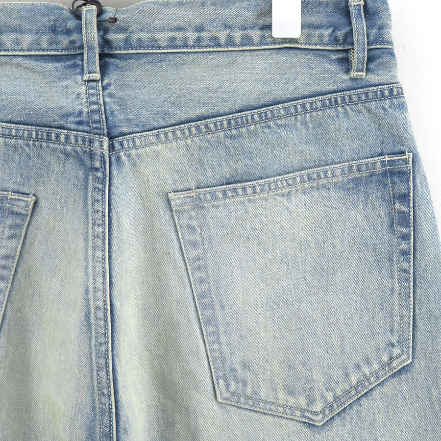 【11/21からポイント10%還元】<br>【AURALEE/オーラリー】<br>SELVEDGE FADED HEAVY DENIM WIDE PANTS <br>A25AP03DH