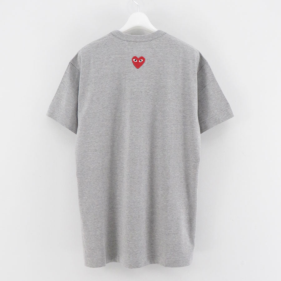 【PLAY COMME des GARCONS】<br>T-SHIRT RED EMBLEM T340 <br>AX-T340-051