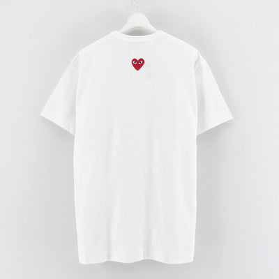 【PLAY COMME des GARCONS】<br>T-SHIRT RED EMBLEM T340 <br>AX-T340-051