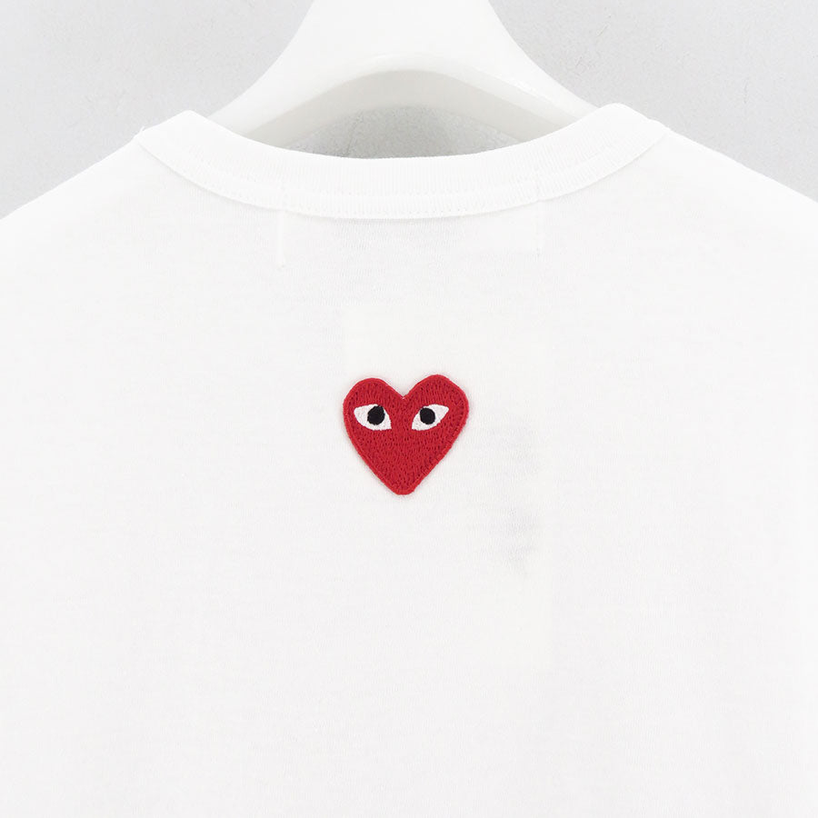 【PLAY COMME des GARCONS】<br>T-SHIRT RED EMBLEM T340 <br>AX-T340-051