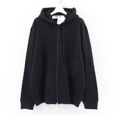 【PLAY COMME des GARCONS】<br>ZIP UP HOODIE RED EMBLEM <br>AX-T342-051