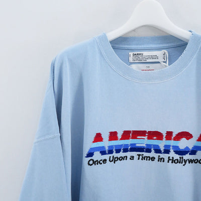 [大陆]<br> “AMERICA”复古晒伤 T 恤<br>24SSC-4 