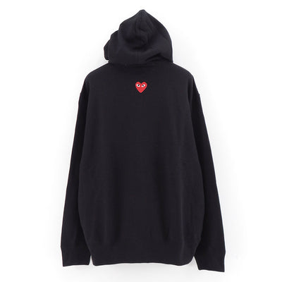 【PLAY COMME des GARCONS】<br>ZIP UP HOODIE RED EMBLEM <br>AX-T342-051