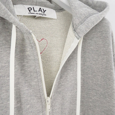 【PLAY COMME des GARCONS】<br>ZIP UP HOODIE RED EMBLEM <br>AX-T342-051