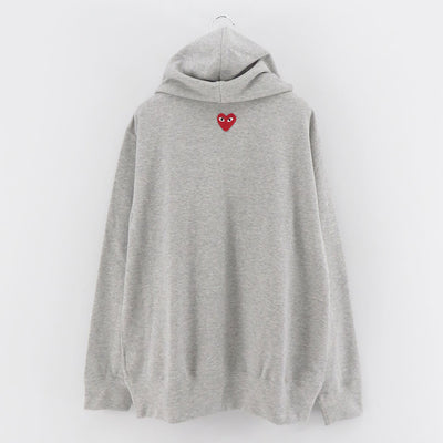 【PLAY COMME des GARCONS】<br>ZIP UP HOODIE RED EMBLEM <br>AX-T342-051