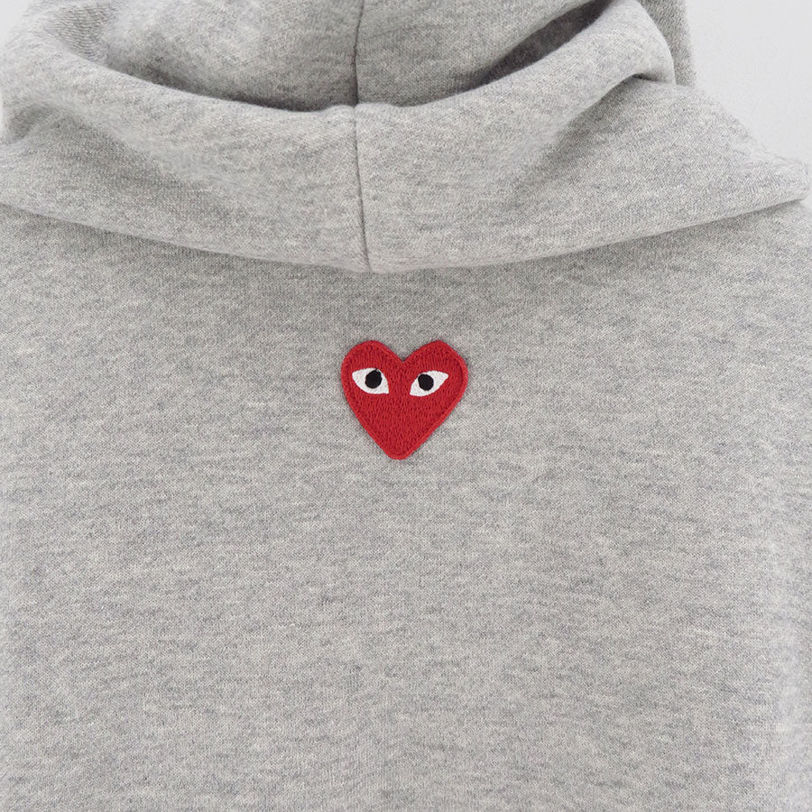 【PLAY COMME des GARCONS】<br>ZIP UP HOODIE RED EMBLEM <br>AX-T342-051