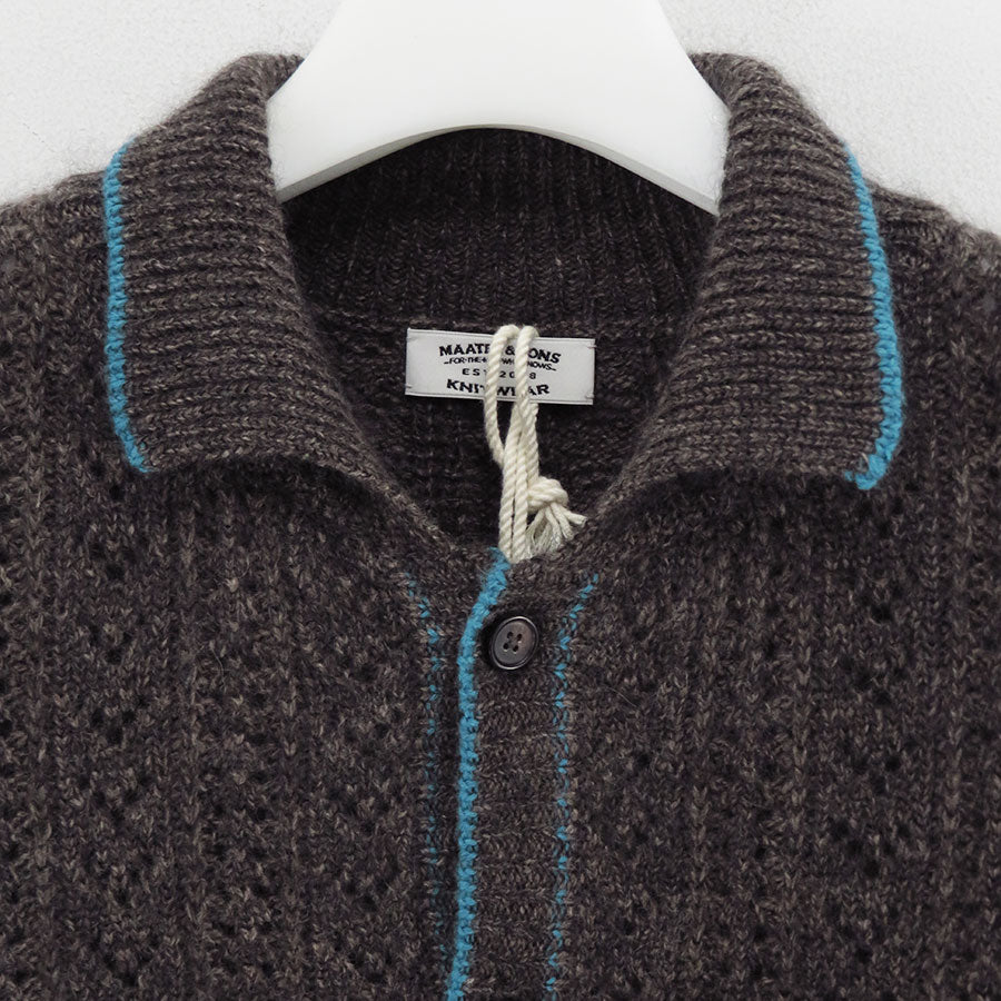 【MAATEE&SONS/マーティーアンドサンズ】<br>MOHAIR CASHEMERE 透かし編み <br>MT5303-0115