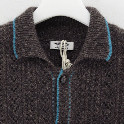 【MAATEE&SONS/マーティーアンドサンズ】<br>MOHAIR CASHEMERE 透かし編み <br>MT5303-0115