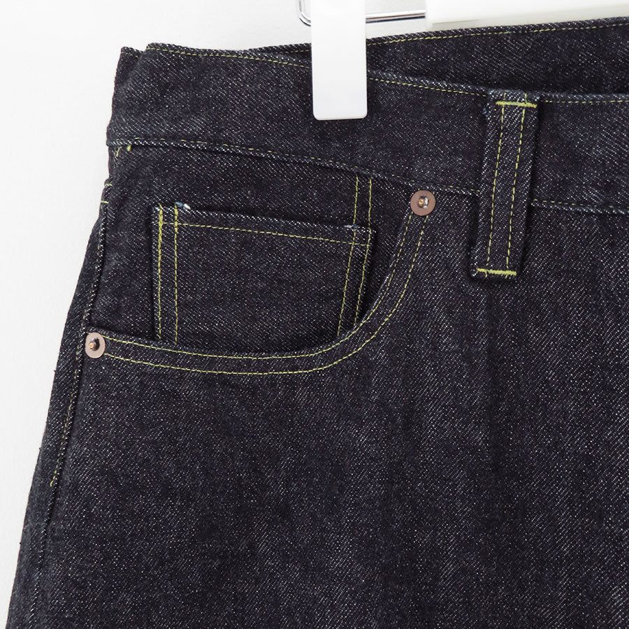 【A.PRESSE/アプレッセ】<br>Washed Denim Wide Pants <br>AP-4001