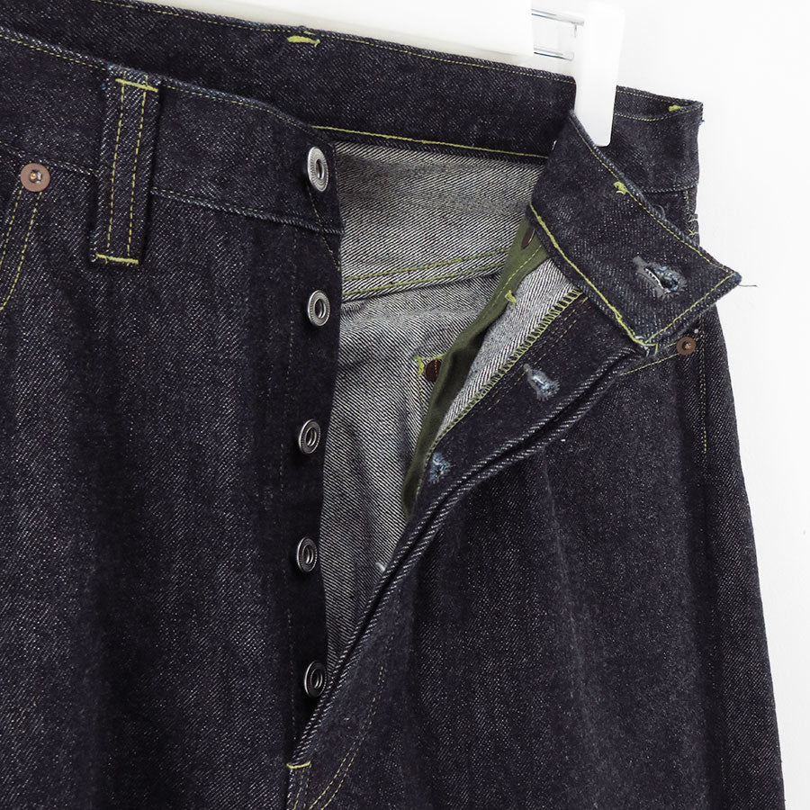 【A.PRESSE/アプレッセ】<br>Washed Denim Wide Pants <br>AP-4001