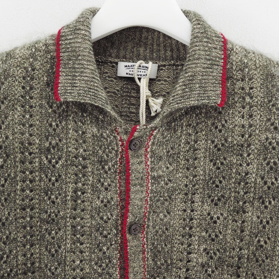 【MAATEE&SONS/マーティーアンドサンズ】<br>MOHAIR CASHEMERE 透かし編み <br>MT5303-0115
