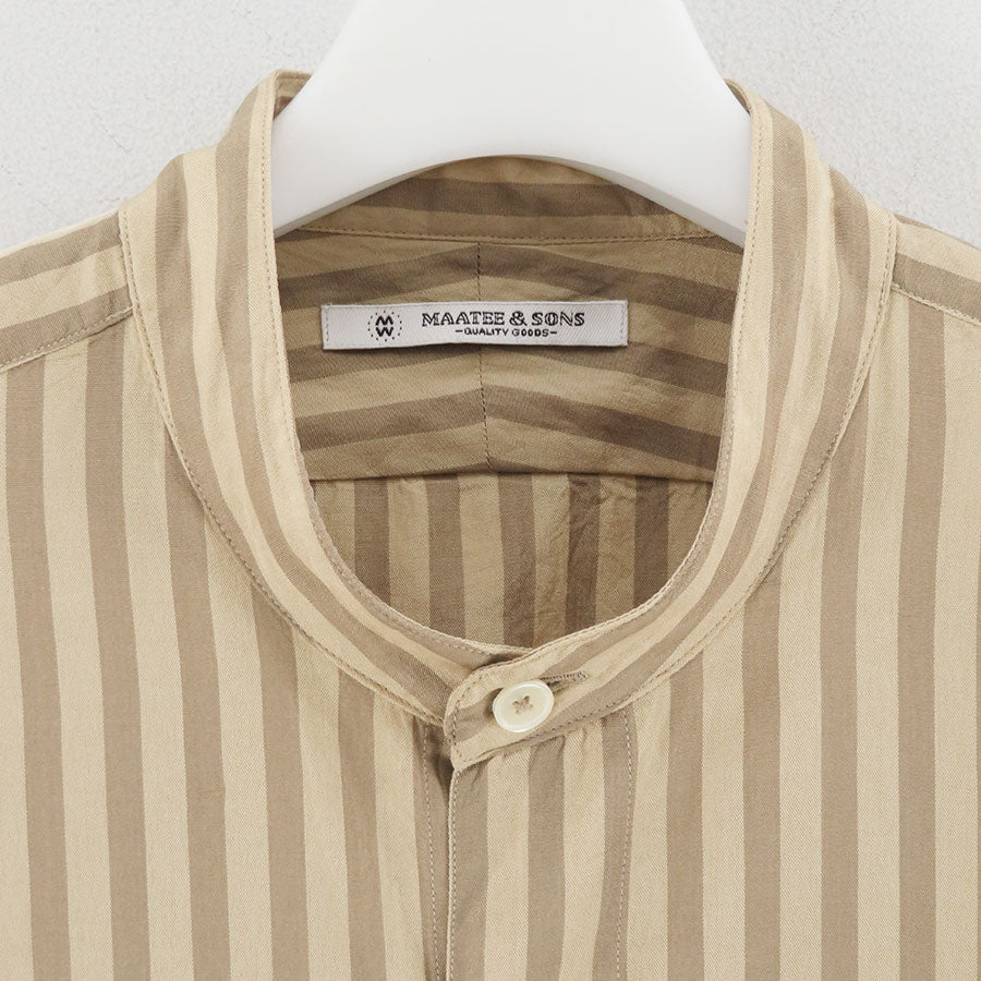 MAATEE&SONS/マーティーアンドサンズ】BAND COLLAR SHRTS MT5103
