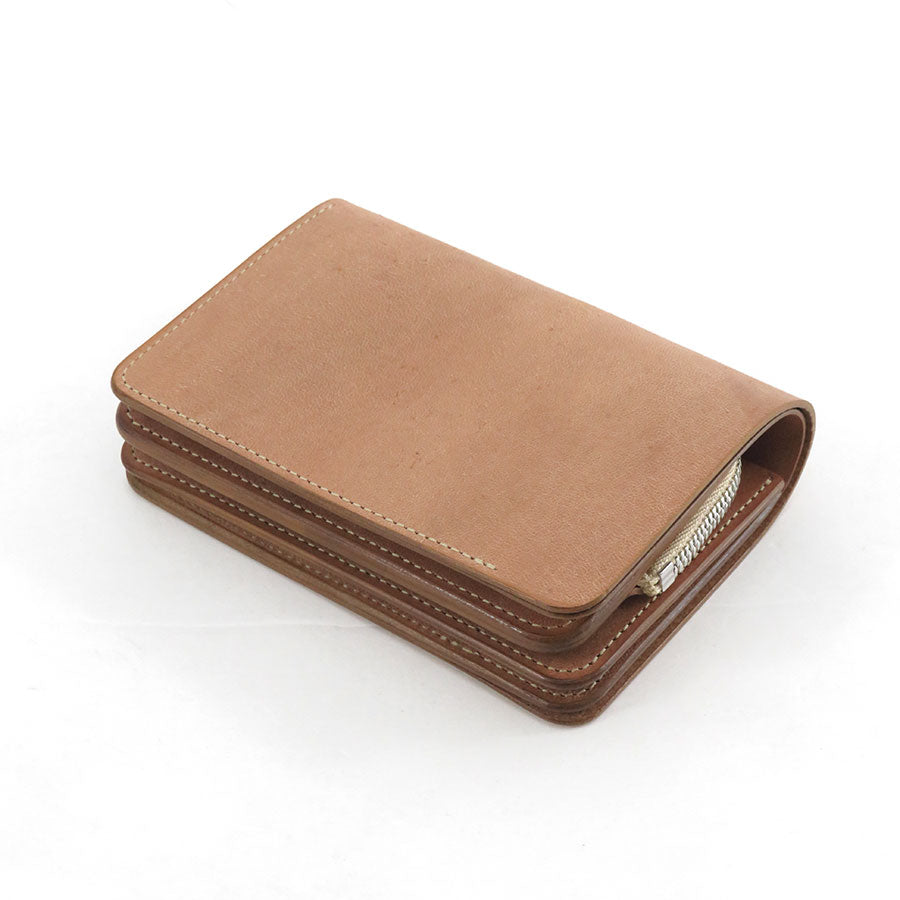【forme/フォルメ】<br>Short wallet Natural horse butt <br>flp-26
