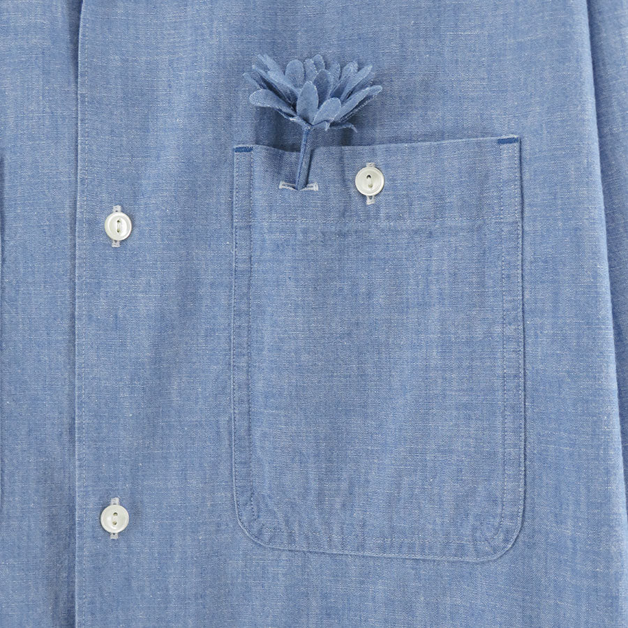 2024年 お歳暮・冬ギフト特集 Open Unlikely/アンライクリー】Unlikely Collar Chambray Work トップス