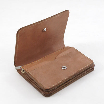 【forme/フォルメ】<br>Short wallet Natural horse butt <br>flp-26