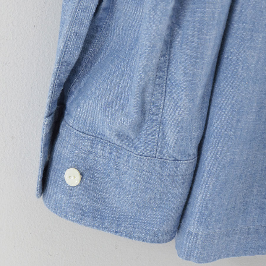 Unlikely/アンライクリー】Unlikely Open Collar Work Chambray
