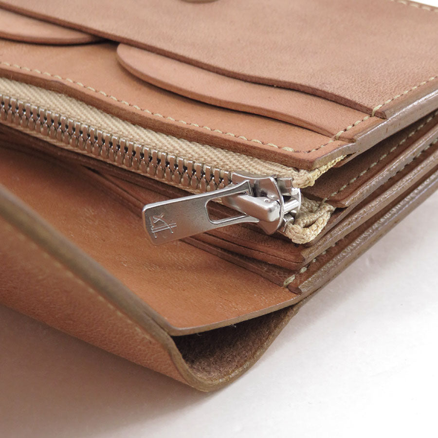 【forme/フォルメ】<br>Short wallet Natural horse butt <br>flp-26