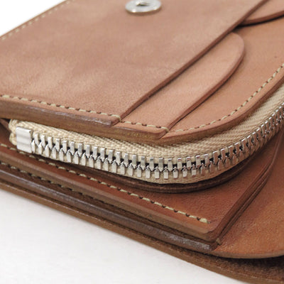 【forme/フォルメ】<br>Short wallet Natural horse butt <br>flp-26
