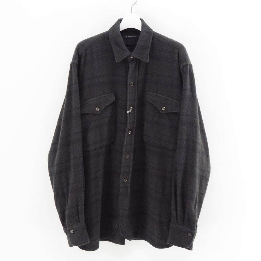 【MAATEE&SONS/マーティーアンドサンズ】<br>CASHEMERE NEL SHIRTS <br>MT5303-0609A