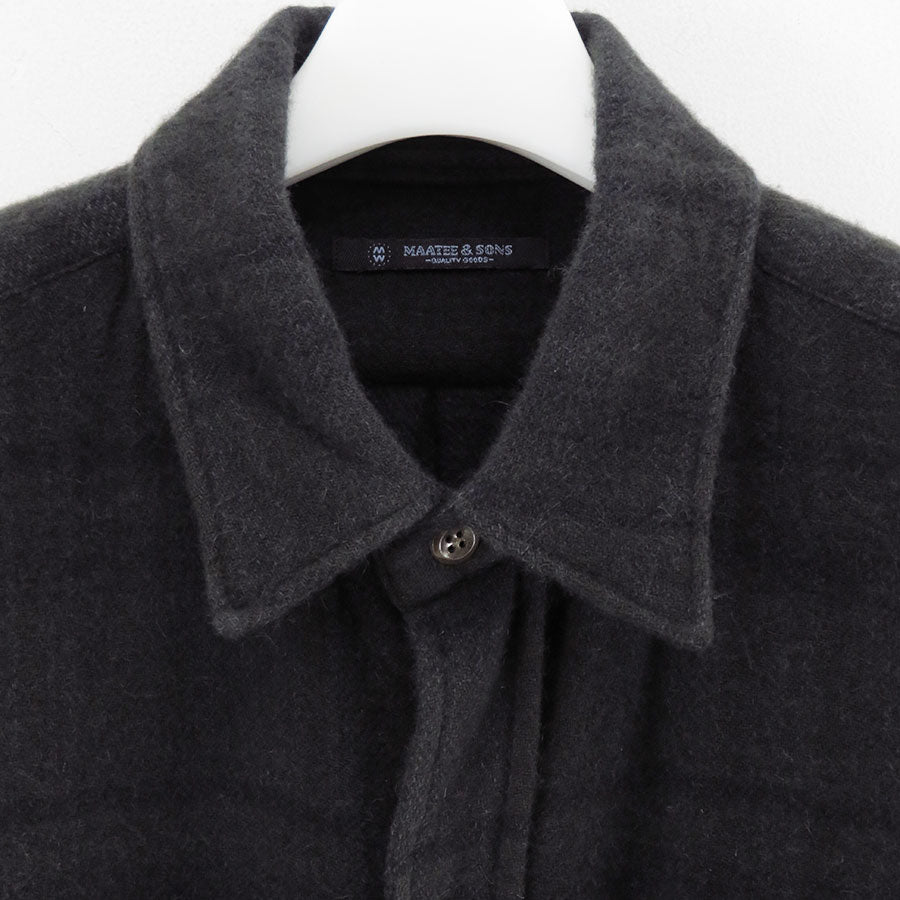【MAATEE&SONS/マーティーアンドサンズ】<br>CASHEMERE NEL SHIRTS <br>MT5303-0609A