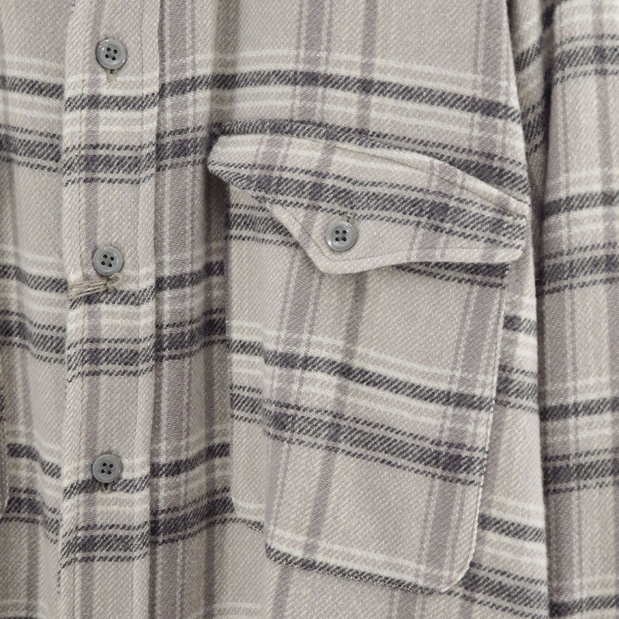 【MAATEE&SONS/マーティーアンドサンズ】<br>CASHEMERE NEL SHIRTS <br>MT5303-0609A