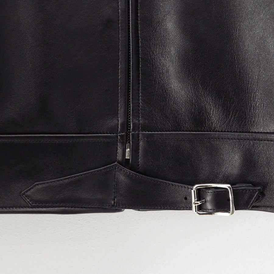 【A.PRESSE/アプレッセ】<br>Leather French Riders Jacket <br>26SAP-01-05