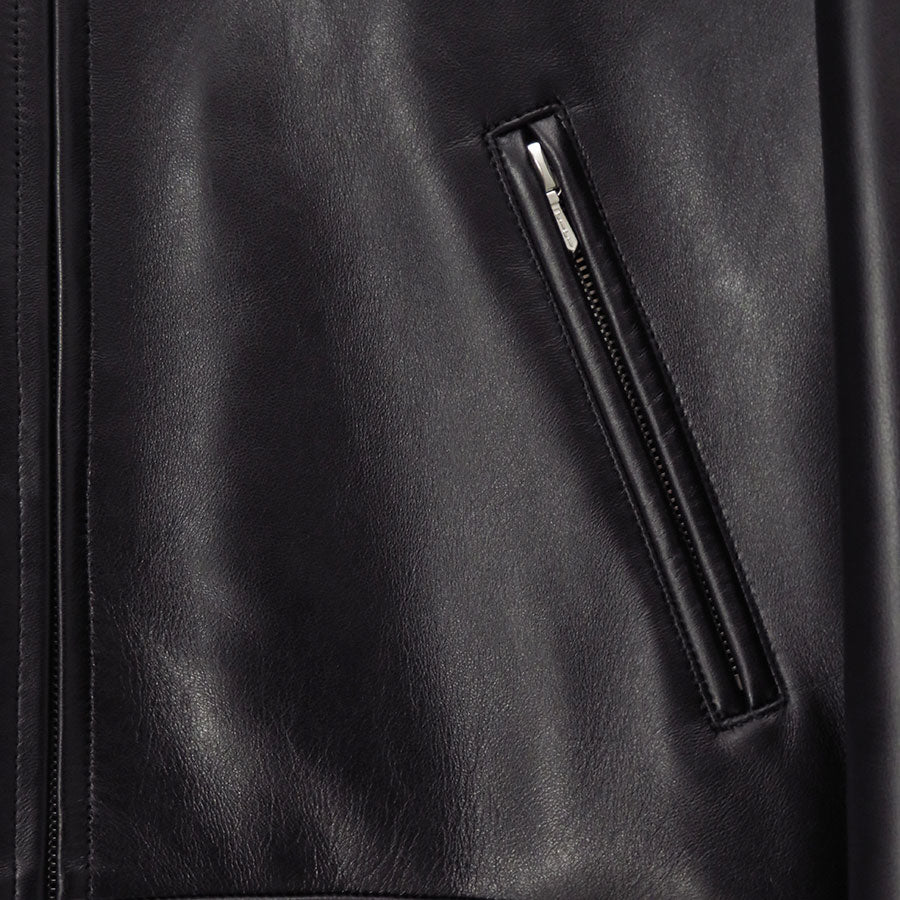 【A.PRESSE/アプレッセ】<br>Leather French Riders Jacket <br>26SAP-01-05