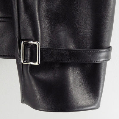 【A.PRESSE/アプレッセ】<br>Leather French Riders Jacket <br>26SAP-01-05