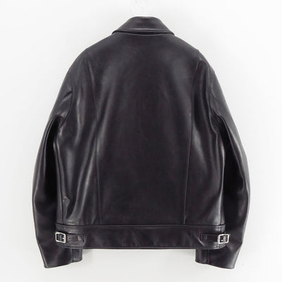 【A.PRESSE/アプレッセ】<br>Leather French Riders Jacket <br>26SAP-01-05