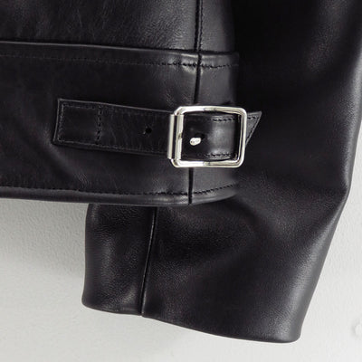 【A.PRESSE/アプレッセ】<br>Leather French Riders Jacket <br>26SAP-01-05