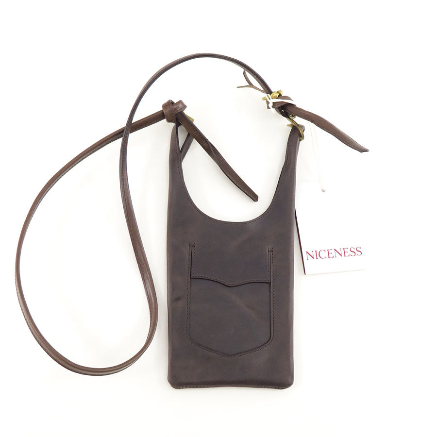 【NICENESS/ナイスネス】<br>LOWE.H.H - PETIT / ロウ-エイチエイチ-プティ (NNショルダーバッグ / スモール - オイルドホース) <br>NN-0304A14