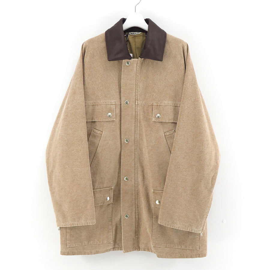 【AURALEE/オーラリー】<br>WASHED ORGANIC CANVAS HUNTING BLOUSON <br>A24AB01HG