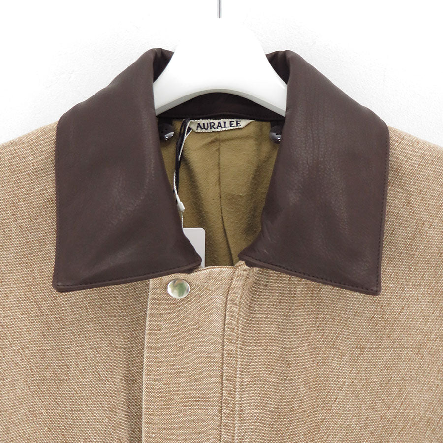 【AURALEE/オーラリー】<br>WASHED ORGANIC CANVAS HUNTING BLOUSON <br>A24AB01HG